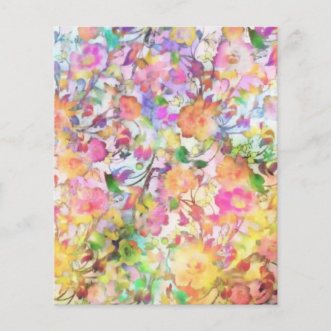 Papier Floral pastel (Devant)