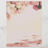 Papier Floral personnalisé (Dos)