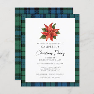 Papier Floral Plaid Campbell Tartan Christmas Party