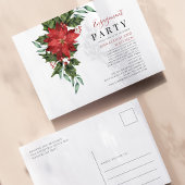 Papier Floral Poinsettia Engagement Party Invitation