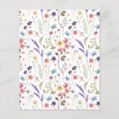 Papier Floral Printemps été Mariage jeu de chaussures (Dos)