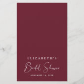 Papier Floral qui connaît le couple meilleur jeu de douch (Dos)