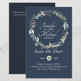Papier Floral romantique Économisez La Date Beaucoup de t