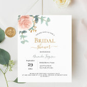 Papier Floral rose or verdure budget nuptiale douche