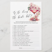 Papier Floral rose qui connaît Marié le meilleur jeu de d (Devant)