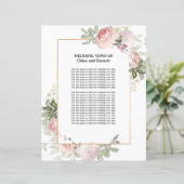 Papier Floral rose rose Vows mariage (Debout devant)