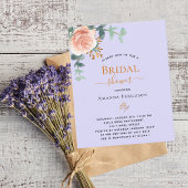 Papier Floral rose violet budget nuptiale Douche nuptiale