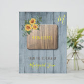 Papier Floral rustique pays recettes organisateur diviseu (Debout devant)