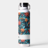 Papier floral sans soudure motif Nom Bouteille d'e (Arrière)