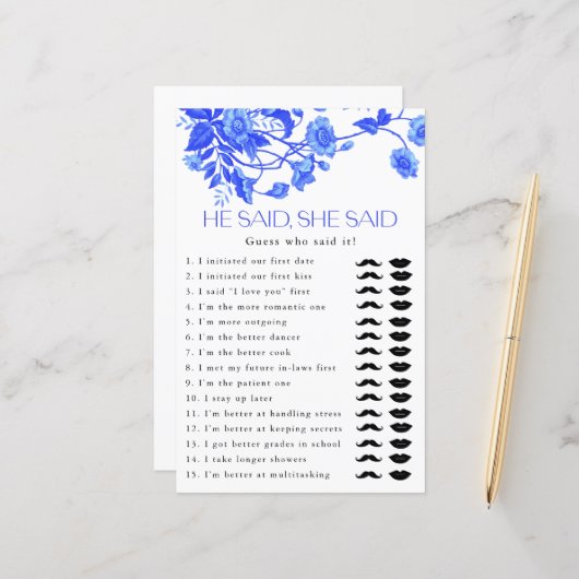 Papier Floral Toile Français Il A Dit Qu'Elle A Dit Jeu D (Devant/Arrière en situation)