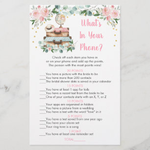 Papier Floral Travel Bridal What's In Your Phone Game