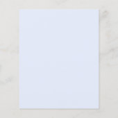 Papier Floraux bleus cross boy Baptême invitation (Dos)