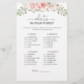 Papier Flore florale floue ce qui est dans votre jeu de b (Devant)