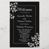 Papier Flore moderne d'argent (Devant)