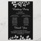 Papier Flore moderne d'argent (Dos)