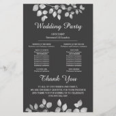 Papier Flore moderne d'argent (Dos)