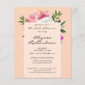 Papier Flore rose et blanc Budget - Fête des mariées 2B (Devant)