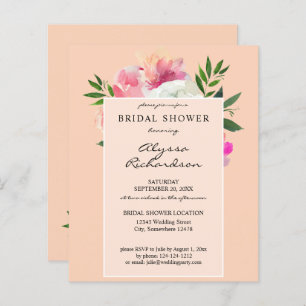 Papier Flore rose et blanche Budget - Fête des mariées 2C