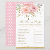 Papier Flore rose vif Le prix est juste jeu de douche (Devant / Derrière)