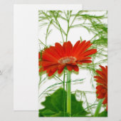 Papier Flore rouge (Devant / Derrière)