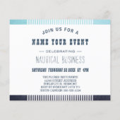 Papier flotteur d'invitation à l'ancrage nautique (Dos)