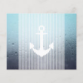 Papier flotteur d'invitation à l'ancrage nautique (Devant)