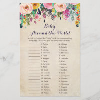 Flower Baby autour du monde jeu de traduction