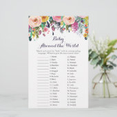 Papier Flower Baby autour du monde jeu de traduction (Debout devant)