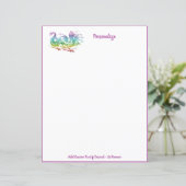 Papier Flying Dragon Mythical Monster Rainbow Color (Debout devant)