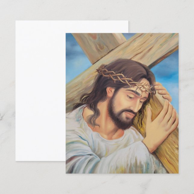 Papier Foi chrétienne Jésus Christ (Devant / Derrière)