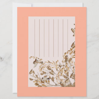 Papier Folha pardais com envelope