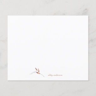 Papier Foliage minimaliste de chute simple Nom personnali