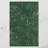 Papier Foliage tropical au-dessus ou en dessous du jeu de (Dos)