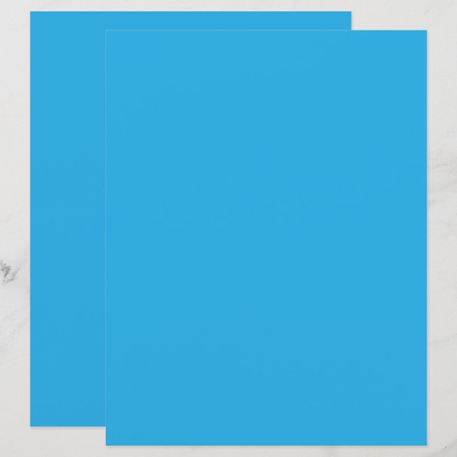 Papier fond bleu avec chat noir et blanc sur (Devant / Derrière)