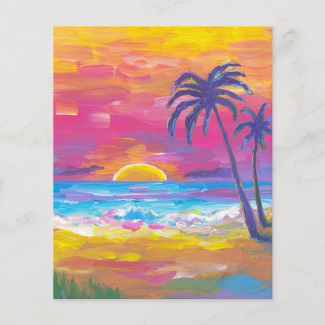 Papier Fond de carnet de découpage de coucher de soleil t (Devant)