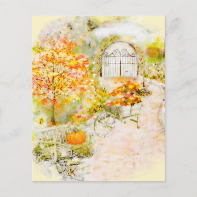 Papier Fond de scrapbook de jardin d'automne (Devant)