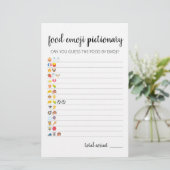 Papier Food Emoji Pictionary jeu Quiz avec réponses (Debout devant)