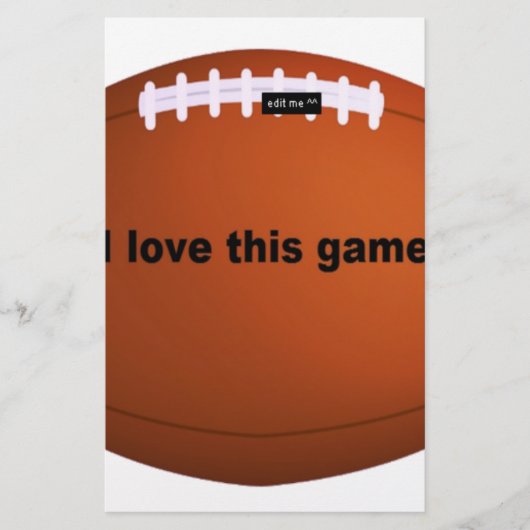 Papier football américain (Devant)