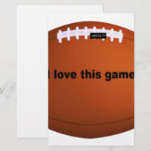 Papier football américain (Devant / Derrière)