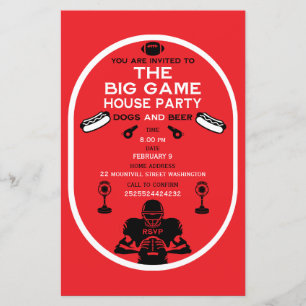 Papier Football Et Hotdog House Party