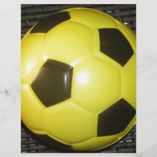 Papier Football Jaune et Noir (Football)
