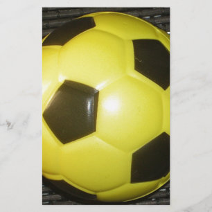Papier Football Jaune et Noir (Football)