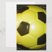 Papier Football Jaune et Noir (Football) (Devant / Derrière)