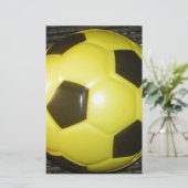 Papier Football Jaune et Noir (Football) (Debout devant)