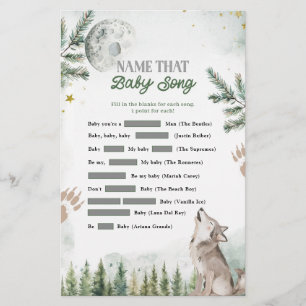 Papier Forest Wolf Nom That Baby Song Games