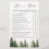 Papier Forêt à feuillage persistant au-dessus ou sous le  (Devant)