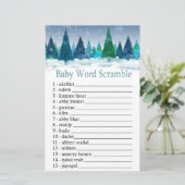 Papier forêt d'hiver Bébé mot brouiller jeu (Debout devant)
