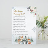 Papier Forêt d'hiver Forêt d'animaux qui connaît maman me (Debout devant)