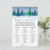 Papier forêt d'hiver Qu'est-ce que le jeu de votre sac (Debout devant)