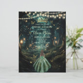 Papier Forêt enchantée Vert émeraude Robe douce 16 15 (Debout devant)